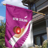 New Zealand Cricket Garden Flag Kiwi Birds Haka Dance Pink Fern Sporty Style