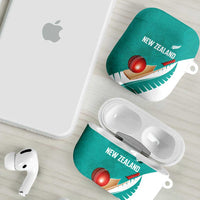 New Zealand Cricket AirPods Case Kiwi Birds Haka Dance Turquoise Fern Sporty Style