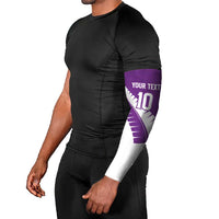 Custom New Zealand Cricket Arm Sleeves Kiwi Birds Haka Dance Purple Fern Sporty Style