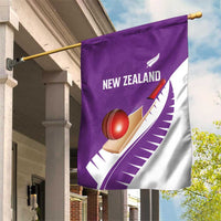 New Zealand Cricket Garden Flag Kiwi Birds Haka Dance Purple Fern Sporty Style