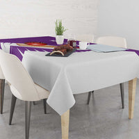 New Zealand Cricket Tablecloth Kiwi Birds Haka Dance Purple Fern Sporty Style