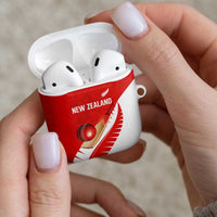 New Zealand Cricket AirPods Case Kiwi Birds Haka Dance Red Fern Sporty Style