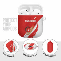 New Zealand Cricket AirPods Case Kiwi Birds Haka Dance Red Fern Sporty Style