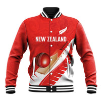 Custom New Zealand Cricket Baseball Jacket Kiwi Birds Haka Dance Red Fern Sporty Style