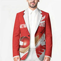Custom New Zealand Cricket Blazer Kiwi Birds Haka Dance Red Fern Sporty Style