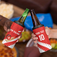 Custom New Zealand Cricket 4 in 1 Can Cooler Tumbler Kiwi Birds Haka Dance Red Fern Sporty Style