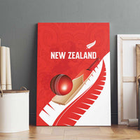 New Zealand Cricket Canvas Wall Art Kiwi Birds Haka Dance Red Fern Sporty Style