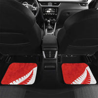 Custom New Zealand Cricket Car Mats Kiwi Birds Haka Dance Red Fern Sporty Style
