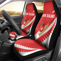 New Zealand Cricket Car Seat Cover Kiwi Birds Haka Dance Red Fern Sporty Style