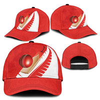 New Zealand Cricket Classic Cap Kiwi Birds Haka Dance Red Fern Sporty Style