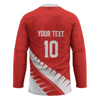 Custom New Zealand Cricket Hockey Jersey Kiwi Birds Haka Dance Red Fern Sporty Style