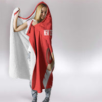 New Zealand Cricket Hooded Blanket Kiwi Birds Haka Dance Red Fern Sporty Style