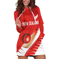 Custom New Zealand Cricket Hoodie Dress Kiwi Birds Haka Dance Red Fern Sporty Style