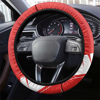 New Zealand Cricket Steering Wheel Cover Kiwi Birds Haka Dance Red Fern Sporty Style