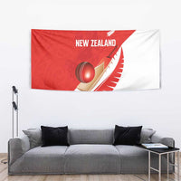 New Zealand Cricket Tapestry Kiwi Birds Haka Dance Red Fern Sporty Style