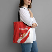 New Zealand Cricket Tote Bag Kiwi Birds Haka Dance Red Fern Sporty Style