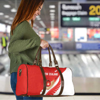 New Zealand Cricket Travel Bag Kiwi Birds Haka Dance Red Fern Sporty Style