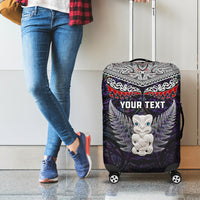 New Zealand Hei Tiki Luggage Cover Maori Purple Papua Shell Pattern LT03 - Polynesian Pride