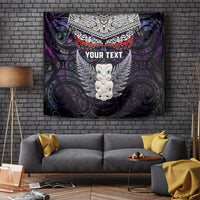 New Zealand Hei Tiki Tapestry Maori Purple Papua Shell Pattern LT03 - Polynesian Pride