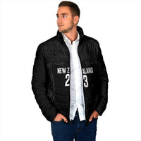 New Zealand Basketball Ta Moko Tribal Custom Padded Jacket LT03 - Polynesian Pride