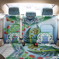 Aotearoa New Zealand Natural Plants Back Car Seat Cover Pohutukawa with Silver Ferns Koru Frond Maori Tattoos