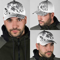 New Zealand Sea Animals with Maori Tribal Tattoo Classic Cap White Color LT03 - Polynesian Pride