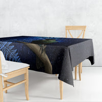 New Zealand Tui Bird Matariki Tablecloth Maori New Year with Galaxy Fern
