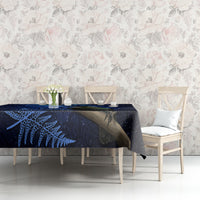 New Zealand Tui Bird Matariki Tablecloth Maori New Year with Galaxy Fern