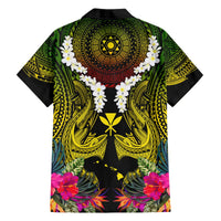 Hawaii Kanaka Maoli Hawaiian Shirt Double Shark and Hibiscus Flowers LT03 - Polynesian Pride