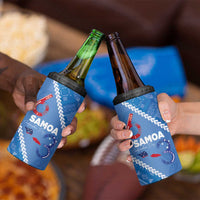 Samoa Independence Day 4 in 1 Can Cooler Tumbler Anniversary 63th-Siapo Art LT03 - Polynesian Pride