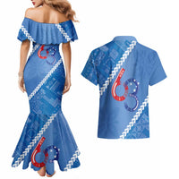 Samoa Independence Day Couples Matching Mermaid Dress and Hawaiian Shirt Anniversary 63th-Siapo Art LT03 - Polynesian Pride