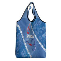 Samoa Independence Day Grocery Bag Anniversary 63th-Siapo Art LT03 - Polynesian Pride