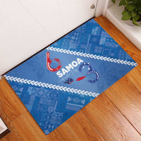 Samoa Independence Day Rubber Doormat Anniversary 63th-Siapo Art LT03 - Polynesian Pride