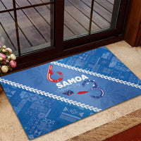 Samoa Independence Day Rubber Doormat Anniversary 63th-Siapo Art LT03 - Polynesian Pride