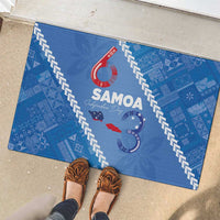 Samoa Independence Day Rubber Doormat Anniversary 63th-Siapo Art LT03 - Polynesian Pride