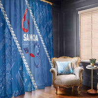 Samoa Independence Day Window Curtain Anniversary 63th-Siapo Art LT03 - Polynesian Pride