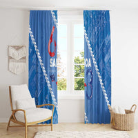 Samoa Independence Day Window Curtain Anniversary 63th-Siapo Art LT03 - Polynesian Pride