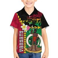 Vanuatu Nakamal and Plumeria Flowers Hawaiian Shirt Polynesian Pattern LT03 - Polynesian Pride