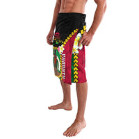 Vanuatu Nakamal and Plumeria Flowers Lavalava Polynesian Pattern LT03 - Polynesian Pride