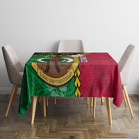 Vanuatu Nakamal and Plumeria Flowers Tablecloth Polynesian Pattern LT03 - Polynesian Pride