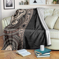 Fiji Traditional Masi Blanket Tapa Art Palm Leaves Pattern