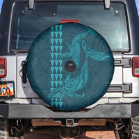 Aloha Hawaii Whale Kakau and Polynesian Tattoo Spare Tire Cover Turquoise Color LT03 Turquoise - Polynesian Pride
