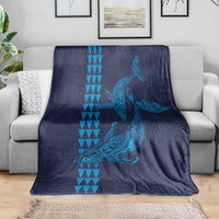 Aloha Hawaii Whale Kakau and Polynesian Tattoo Blanket Dark Navy Color LT03 - Polynesian Pride