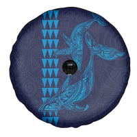 Aloha Hawaii Whale Kakau and Polynesian Tattoo Spare Tire Cover Dark Navy Color LT03 - Polynesian Pride