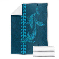 Aloha Hawaii Whale Kakau and Polynesian Tattoo Blanket Light Blue Color LT03 - Polynesian Pride