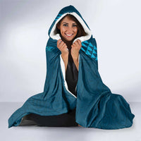 Aloha Hawaii Whale Kakau and Polynesian Tattoo Hooded Blanket Light Blue Color LT03 - Polynesian Pride