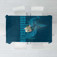 Aloha Hawaii Whale Kakau and Polynesian Tattoo Tablecloth Light Blue Color LT03 Light Blue - Polynesian Pride