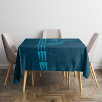Aloha Hawaii Whale Kakau and Polynesian Tattoo Tablecloth Light Blue Color LT03 - Polynesian Pride