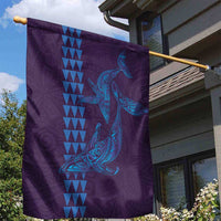 Aloha Hawaii Whale Kakau and Polynesian Tattoo Garden Flag Purple Color LT03 - Polynesian Pride