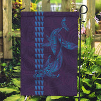 Aloha Hawaii Whale Kakau and Polynesian Tattoo Garden Flag Purple Color LT03 Garden Flag Purple - Polynesian Pride